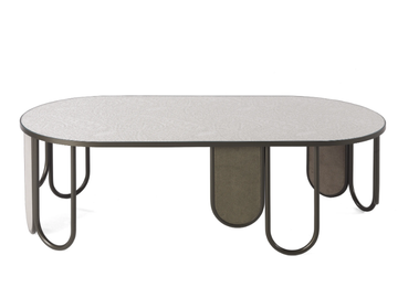 CHANDRA - Oval iron coffee table by ETRO Home Interiors - view 2